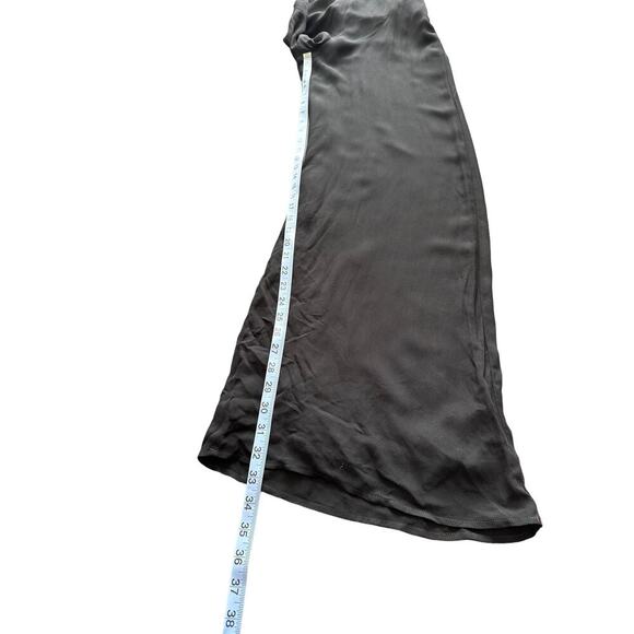 Reformation Black V-Neck Fresca Night Out Wide Straight Leg Jumpsuit Size 4 - Picture 12 of 13